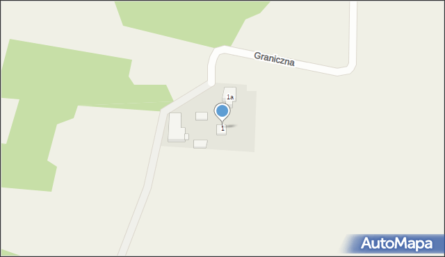 Suszeniec, Graniczna, 1, mapa Suszeniec