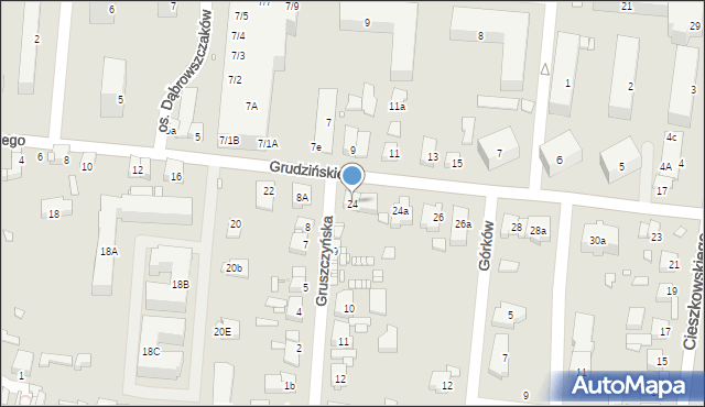 Swarzędz, Grudzińskiego Zygmunta, 24, mapa Swarzędz