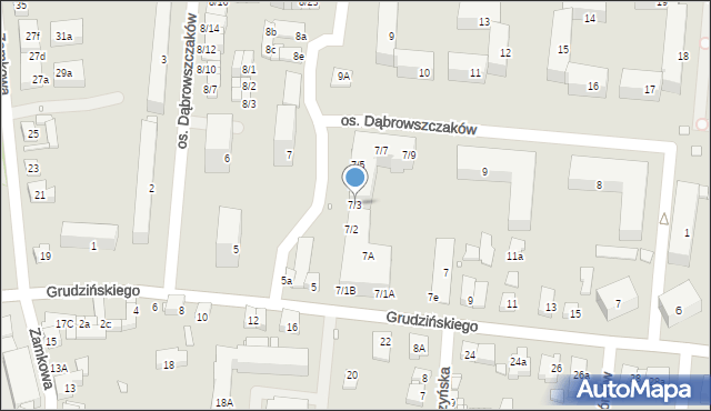 Swarzędz, Grudzińskiego Zygmunta, 7/3, mapa Swarzędz