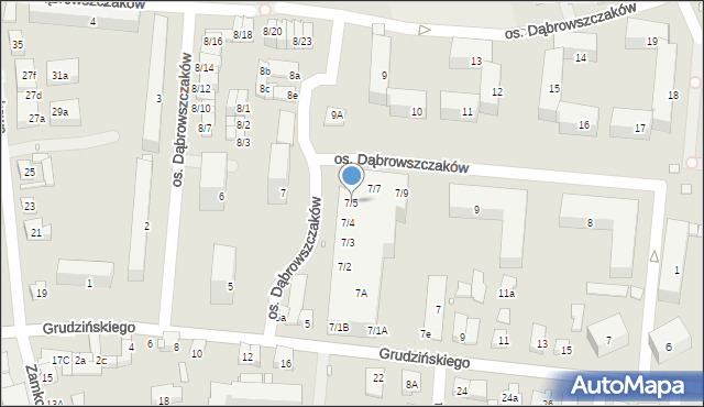 Swarzędz, Grudzińskiego Zygmunta, 7/5, mapa Swarzędz