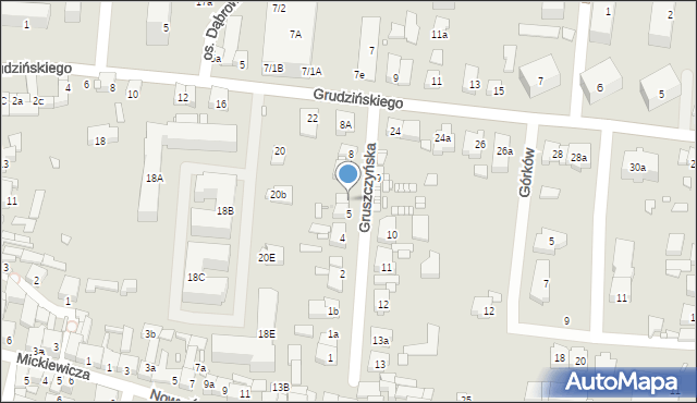 Swarzędz, Gruszczyńska, 6, mapa Swarzędz