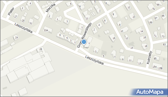 Święciechowa, Grota-Roweckiego Stefana, gen., 1, mapa Święciechowa