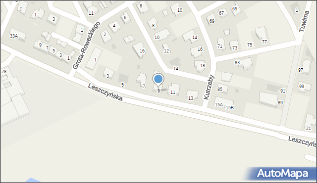 Święciechowa, Grota-Roweckiego Stefana, gen., 9, mapa Święciechowa