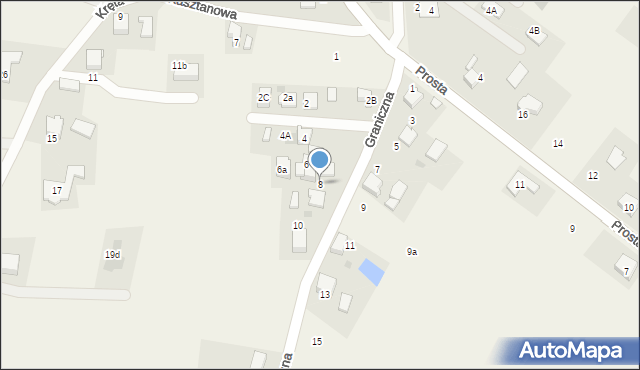 Świerczyniec, Graniczna, 8, mapa Świerczyniec