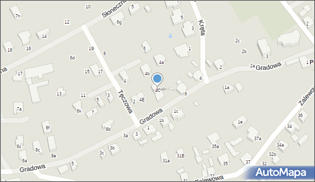 Świnoujście, Gradowa, 4C, mapa Świnoujście
