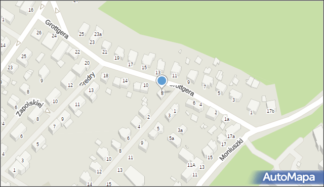 Świnoujście, Grottgera Artura, 8, mapa Świnoujście