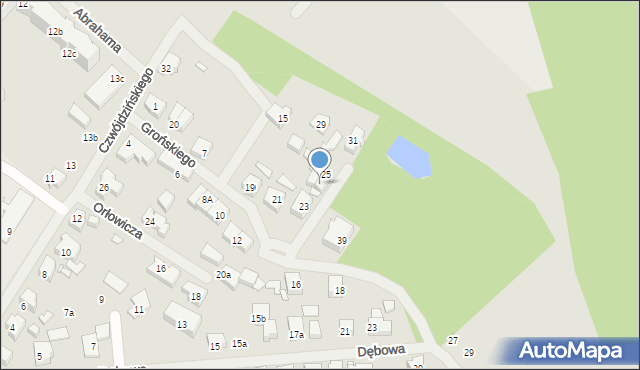 Szczecin, Grońskiego Stanisława, 25/27, mapa Szczecina