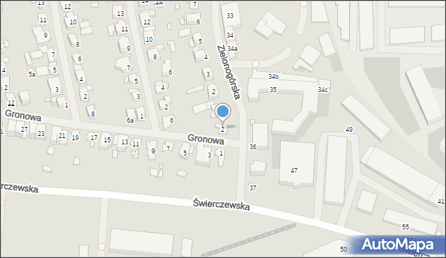 Szczecin, Gronowa, 2, mapa Szczecina