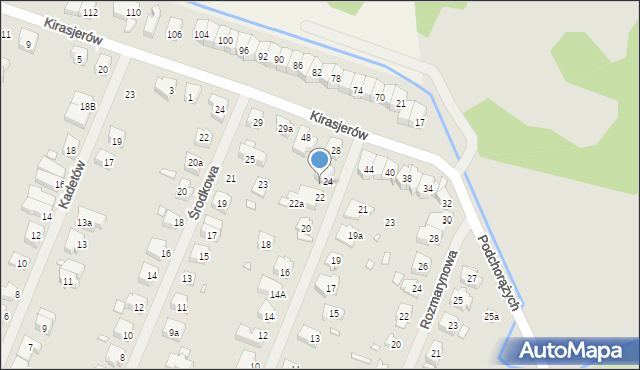 Szczecin, Grenadierów, 26, mapa Szczecina