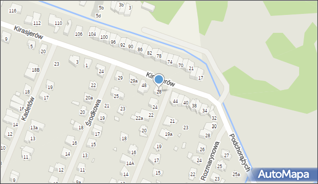 Szczecin, Grenadierów, 28, mapa Szczecina