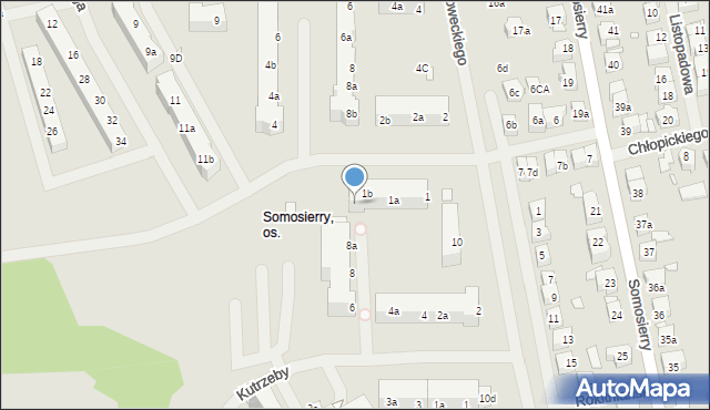 Szczecin, Grota-Roweckiego Stefana, gen., 1B, mapa Szczecina