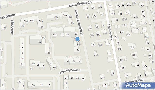 Szczecin, Grota-Roweckiego Stefana, gen., 2, mapa Szczecina