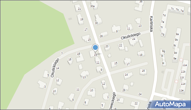 Szczecinek, Grota-Roweckiego Stefana, gen., 13, mapa Szczecinek