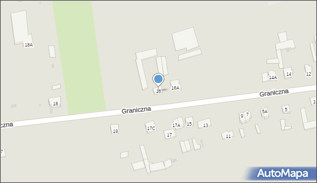 Szczuczyn, Graniczna, 16, mapa Szczuczyn