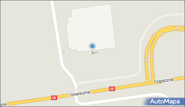 Szczuczyn, Graniczna, 28, mapa Szczuczyn