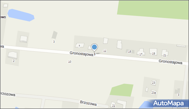 Szembekowo, Gronostajowa, 9, mapa Szembekowo