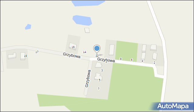 Szemud, Grzybowa, 12, mapa Szemud