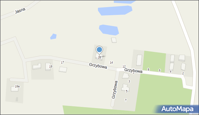 Szemud, Grzybowa, 16, mapa Szemud