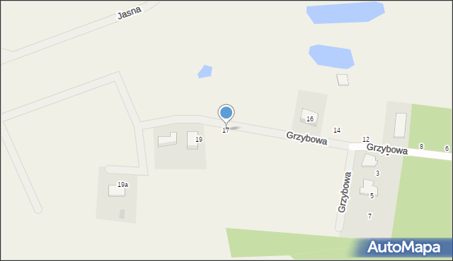 Szemud, Grzybowa, 17, mapa Szemud