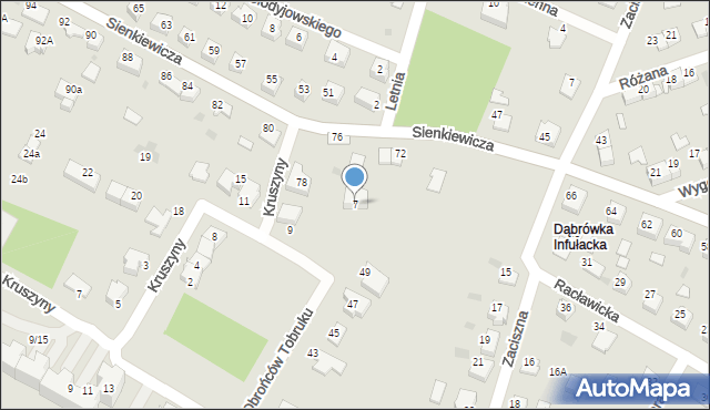Tarnów, Grota-Roweckiego Stefana, gen., 7, mapa Tarnów