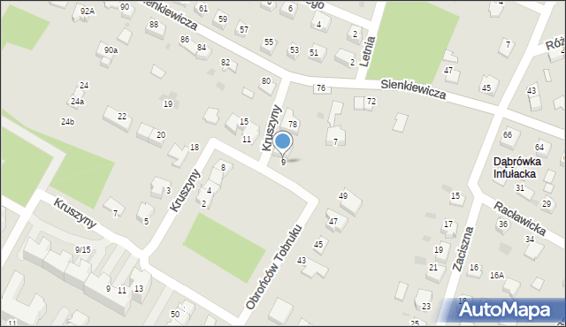 Tarnów, Grota-Roweckiego Stefana, gen., 9, mapa Tarnów