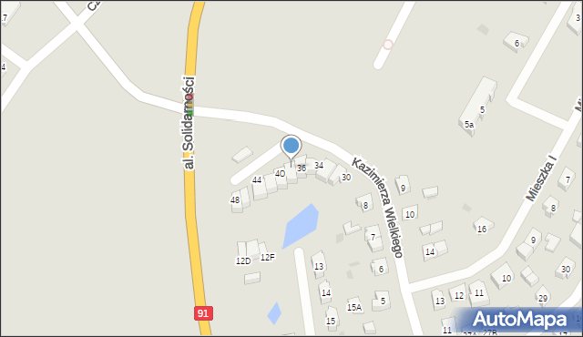 Tczew, Grunwaldzka, 38, mapa Tczew