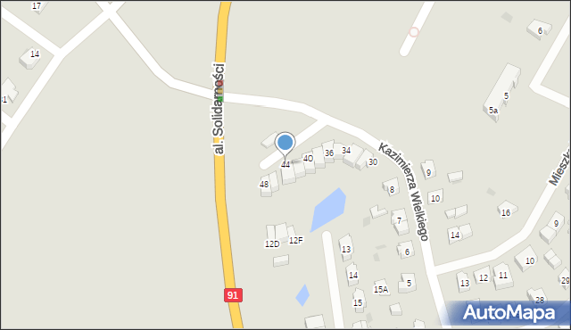 Tczew, Grunwaldzka, 44, mapa Tczew