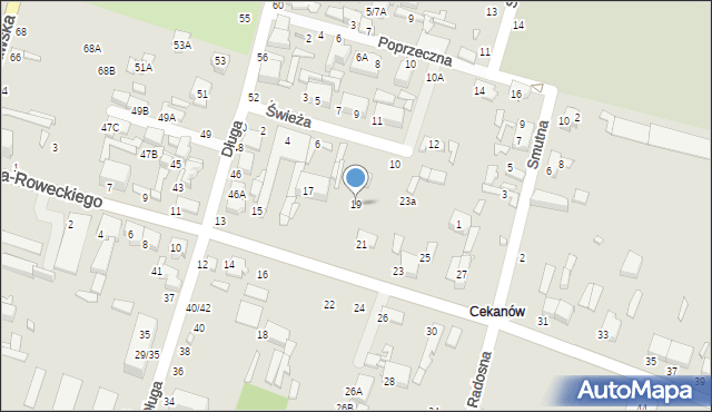 Tomaszów Mazowiecki, Grota-Roweckiego Stefana, gen., 19, mapa Tomaszów Mazowiecki
