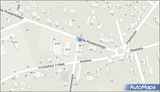 Tomaszów Mazowiecki, Grota-Roweckiego Stefana, gen., 66, mapa Tomaszów Mazowiecki