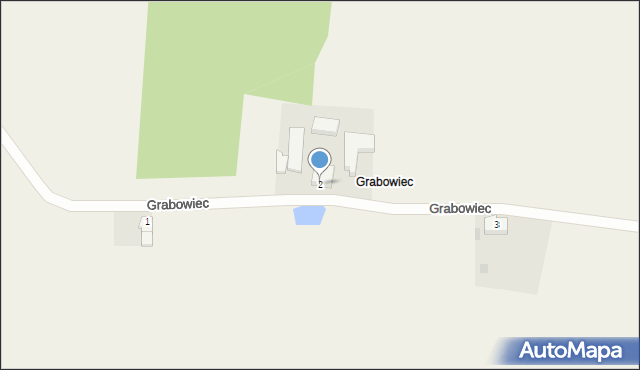 Trzebuchów, Grabowiec, 2, mapa Trzebuchów