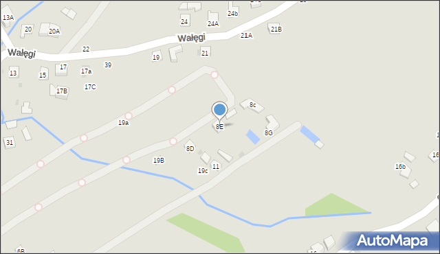 Tuchów, Graniczna, 8E, mapa Tuchów