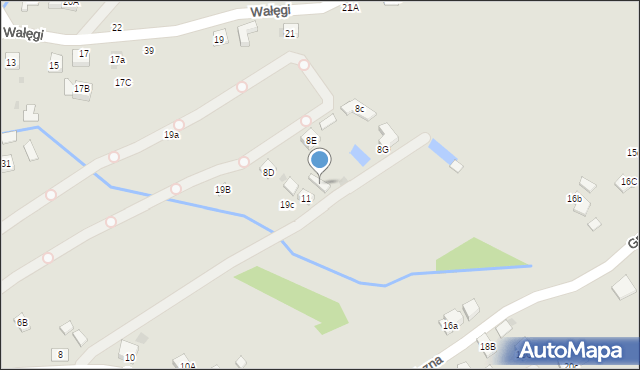 Tuchów, Graniczna, 8F, mapa Tuchów