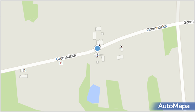 Tuliszków, Gromadzka, 9, mapa Tuliszków
