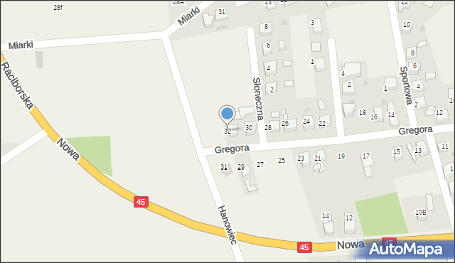 Tworków, Gregora Józefa, ks., 32, mapa Tworków