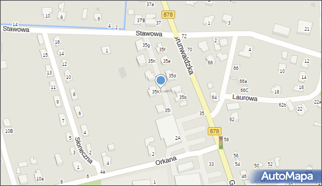 Tyczyn, Grunwaldzka, 35j, mapa Tyczyn