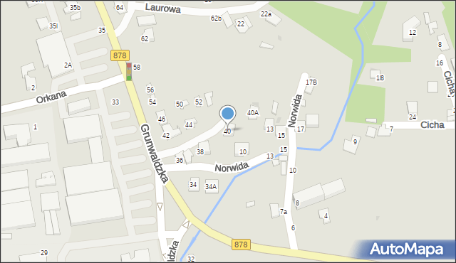 Tyczyn, Grunwaldzka, 40, mapa Tyczyn