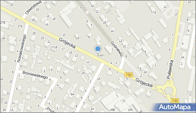 Warka, Grójecka, 6, mapa Warka