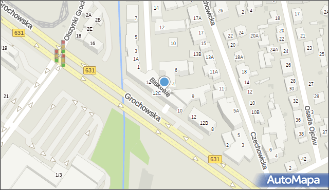Warszawa, Grochowska, 14E, mapa Warszawy