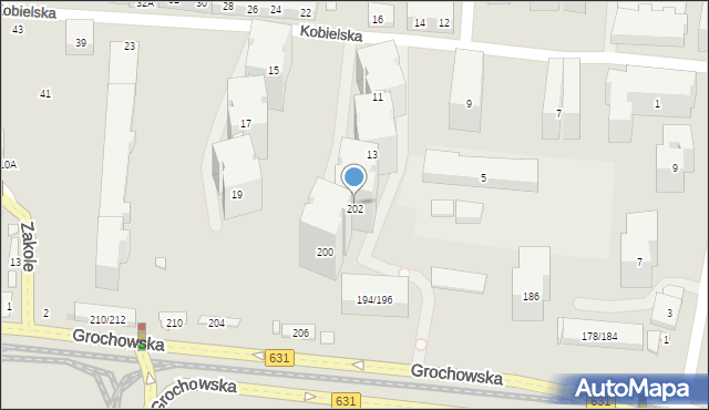 Warszawa, Grochowska, 202, mapa Warszawy