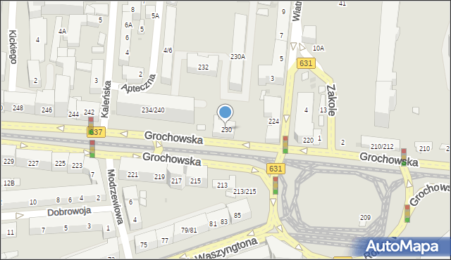 Warszawa, Grochowska, 230, mapa Warszawy