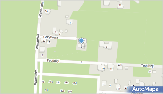 Warszawa, Grzybowa, 2, mapa Warszawy