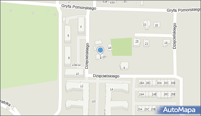 Wejherowo, Gryfa Pomorskiego, 4, mapa Wejherowo