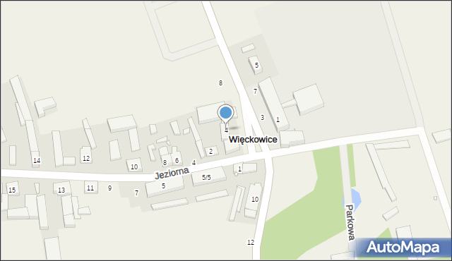 Więckowice, Gromadzka, 4, mapa Więckowice