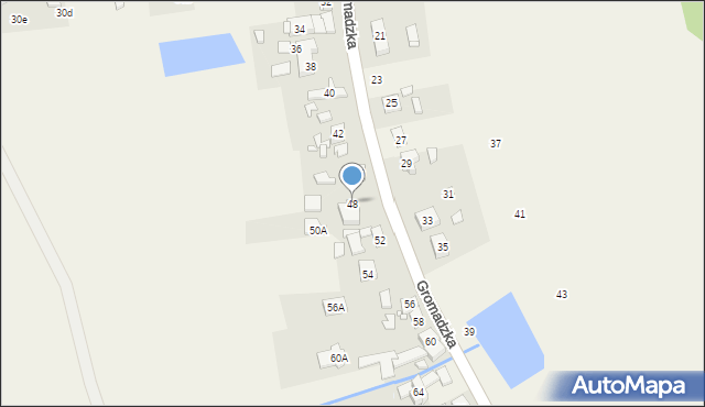 Więckowice, Gromadzka, 48, mapa Więckowice