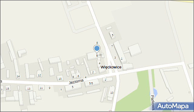 Więckowice, Gromadzka, 6, mapa Więckowice