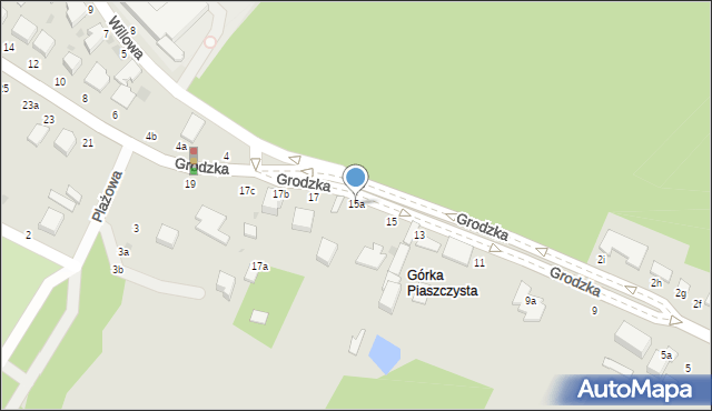 Włocławek, Grodzka, 15a, mapa Włocławka