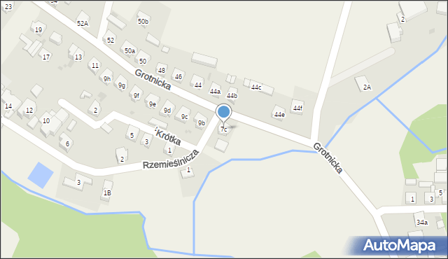 Włoszakowice, Grotnicka, 7c, mapa Włoszakowice