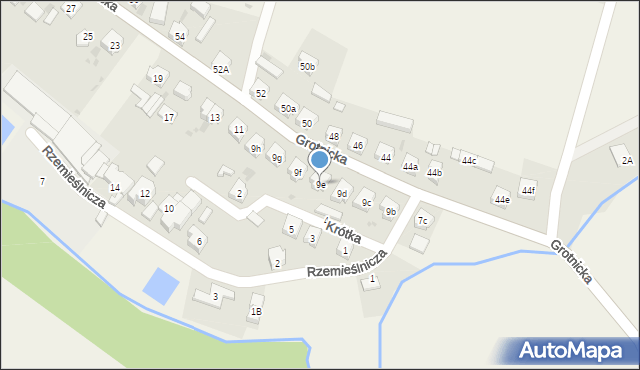 Włoszakowice, Grotnicka, 9e, mapa Włoszakowice