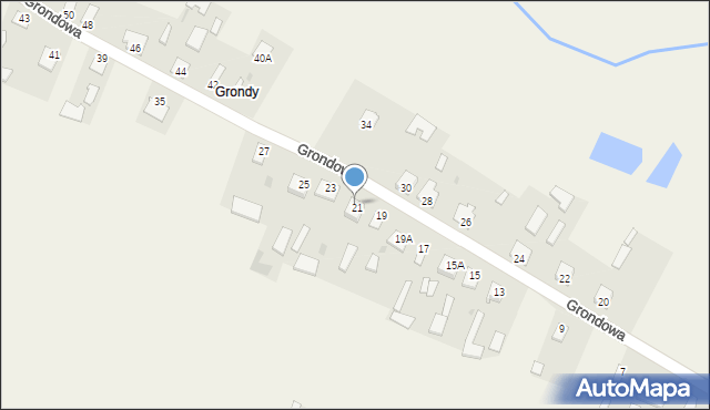 Wojcieszków, Grondowa, 17, mapa Wojcieszków