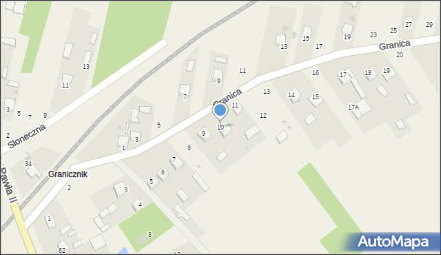 Wola Baranowska, Granica, 10, mapa Wola Baranowska